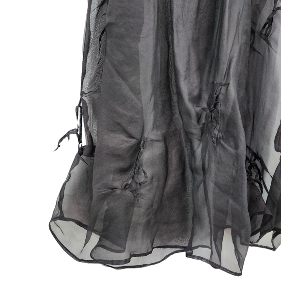 Bodil Women's Vintage Mesh Full Length Skirt - M - Picture 4 of 5